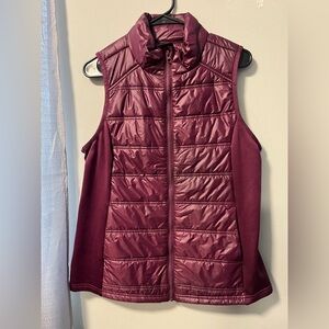 Avia Women's Maroon Quilted Vest